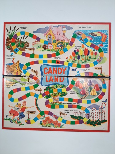 Vintage 1955 candy land - vintage,