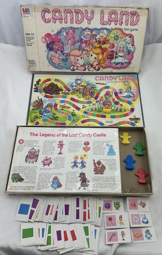 1984 candy land board - candy, game