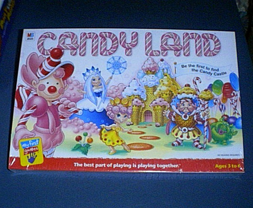 2001 candy land board - land, game