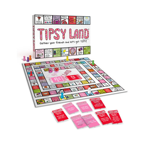 Tipsy land board game and - tipsy, 21