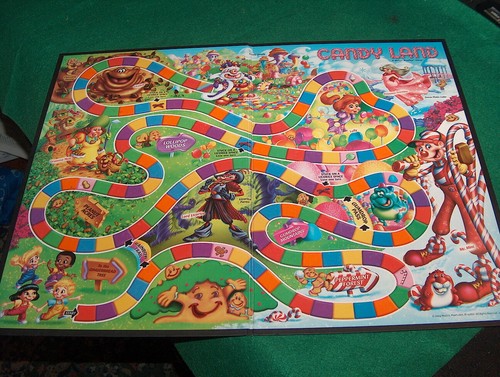 2004 candy land board - board, game